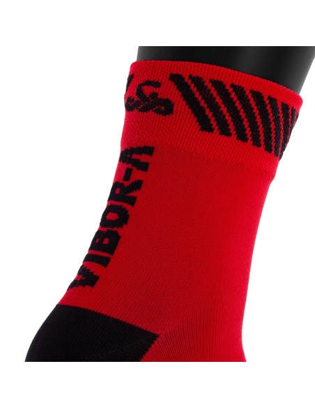 Vibor-a -Calcetines Vibor-A Kait Media Caña Rojo/Negro
