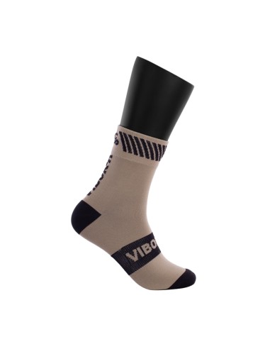 Vibor-a -CALCETINES VIBOR-A KAIT MEDIA CAﾑA PLATA/NEGRO 40180.C83