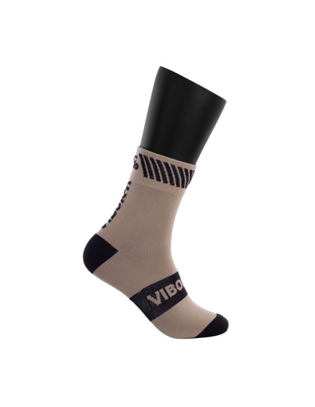 Vibor-a -Calcetines Vibor-A Kait Media Caña Plata/Negro