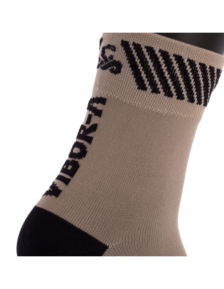 Vibor-a -Calcetines Vibor-A Kait Media Caña Plata/Negro
