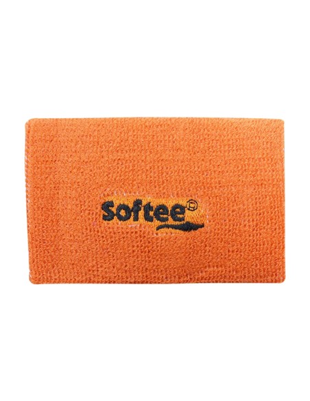 SOFTEE -Muñequera ancha Softee Naranja Flúor