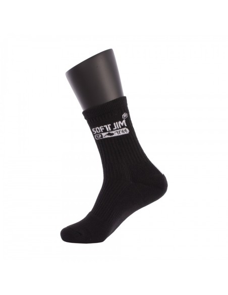 SOFTEE -Calcetines Softjim Premium Negro/Blanco