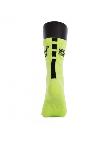 SOFTEE -Calcetines Softjim Premium Amarillo Flúor/Negro