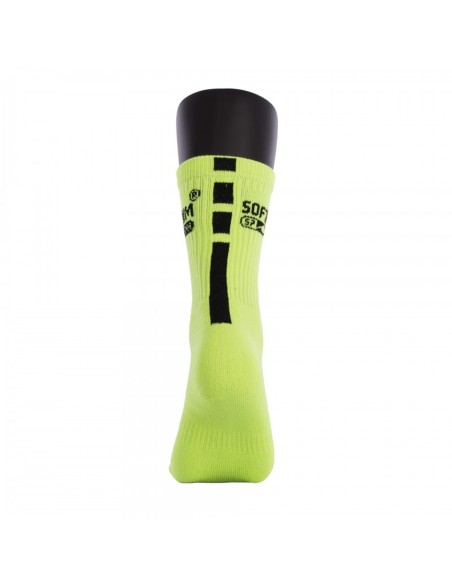 SOFTEE -Calcetines Softjim Premium Amarillo Flúor/Negro