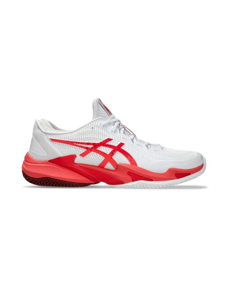 Asics -Asics Court Ff 3 Novak Clay 1041A521-966 Branco Vermelho