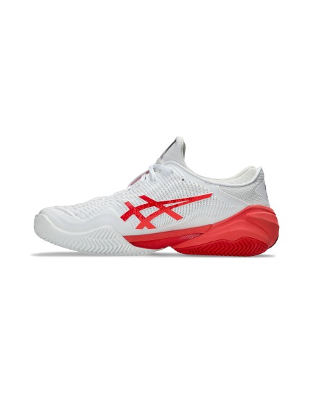 Asics -Asics Court Ff 3 Novak Clay 1041A521-966 Blanco Rojo
