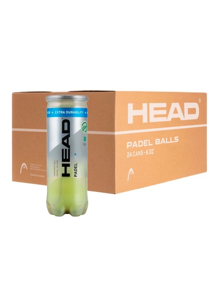 Head -BOX OF 24 CANS OF 3 HEAD PADEL PRO BALLS + 540203