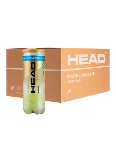 Head -Cajón 24 Botes de 3 Pelotas Head Padel Pro S +