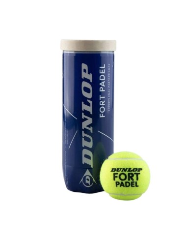 Dunlop -Can of 3 Dunlop Fort Padel Balls