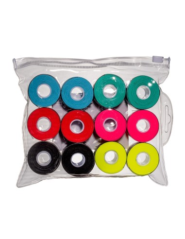 ShockOut Padel -Shocout X12 Overgrips Premium Bag Multicolor Perforated 100-0056