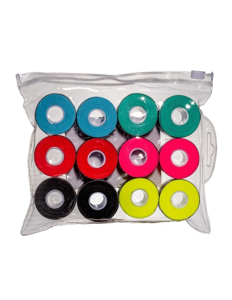 ShockOut Padel -Shocout X12 Overgrips Premium Bag Multicolor Perforated 100-0056