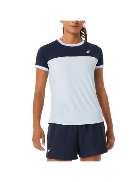 Asics -Camiseta Asics Women Court Ss Top 2042A262 MUJER