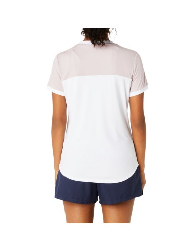 Asics -Camiseta Asics Women Court Ss Top 2042A262 MUJER