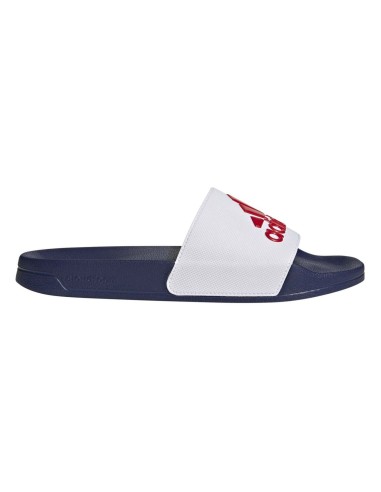 Adidas BM SportTech -Chinelo Adidas Adilette Shower Branco/Vermelho UNISSEX HQ6885