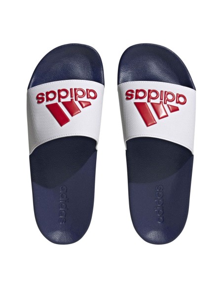 Adidas BM SportTech -Chinelo Adidas Adilette Shower Branco/Vermelho UNISSEX HQ6885 Adidas BM SportTech -Chinelo Adidas Adilette Shower Branco/Vermelho UNISSEX HQ6885