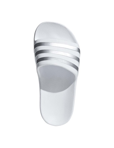 Adidas BM SportTech -Chanclas Adidas Adilette Aqua K Blanco/Plateado JUNIOR F35555 Adidas BM SportTech -Chanclas Adidas Adilette Aqua K Blanco/Plateado JUNIOR F35555