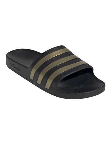 Adidas BM SportTech -Chanclas Adidas Adilette Aqua Negro/Dorado UNISEX EG1758