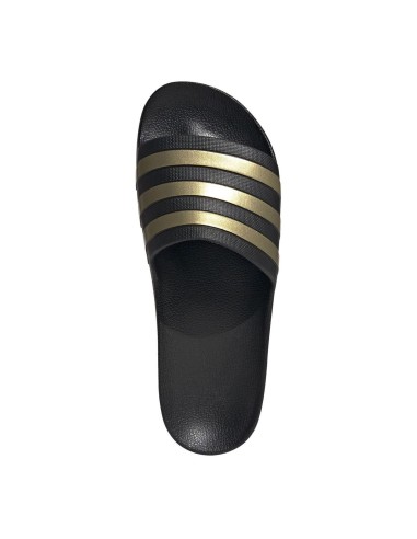 Adidas BM SportTech -Chanclas Adidas Adilette Aqua Negro/Dorado UNISEX EG1758