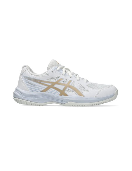 Asics -Asics Upcourt 6 Gs Blanco/Dorado Junior 1074A045