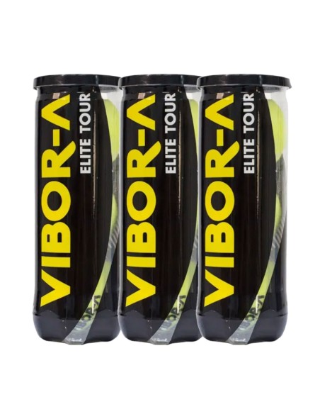 Dunlop -Tripack de Botes de 3 Bolas Vibor-A Elite Tour Dunlop -Tripack de Botes de 3 Bolas Vibor-A Elite Tour