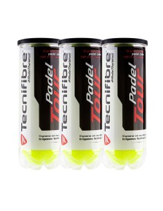 ENEBE -Tecnifibre Padel Tour 3-Ball Canister Tripack