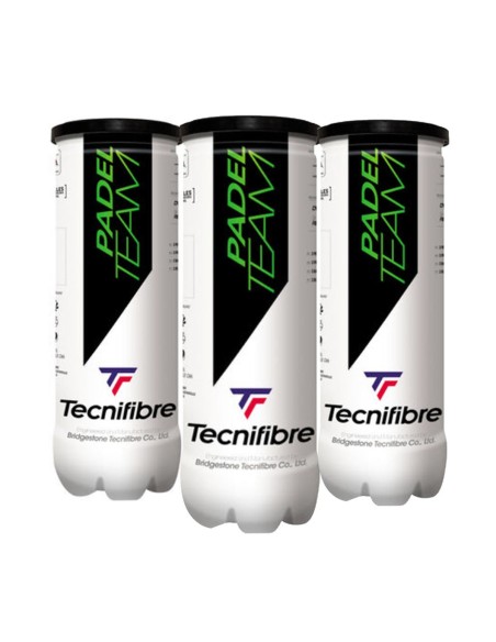 LOK -Tripack de Botes de 3 Bolas Tecnifibre Padel Team