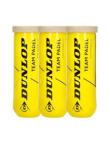 TECNIFIBRE -Tripack of Dunlop Team Padel 3 Ball Cans