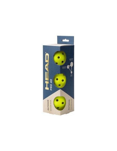 Head -Caixa com 12 latas de 3 bolas Head Pro 40 Pickleball Head -Caixa com 12 latas de 3 bolas Head Pro 40 Pickleball