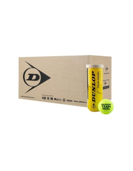 Dunlop -Caixa com 24 latas de 3 bolas de padel Dunlop Team