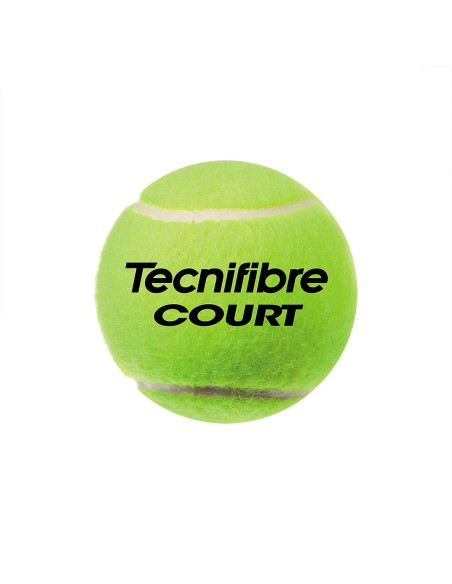 TECNIFIBRE -Cajon de 36 Botes de 4 Bolas Tecnifibre Court