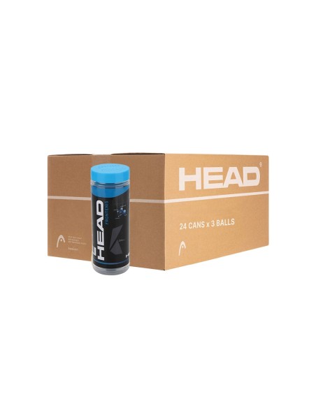 Head -Caixa com 24 latas de 3 bolas Head Frontenis, azul