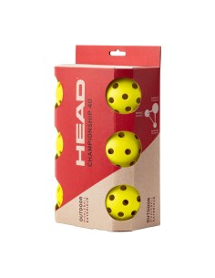 Head -Lata com 6 bolas de pickelball Penn 40 Outdoor