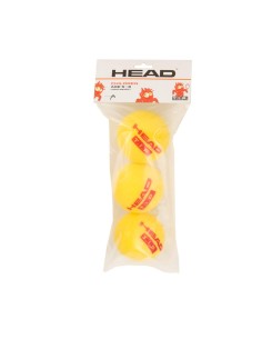 Head -Lata com 3 bolas de tênis 3b Head TIP espuma vermelha