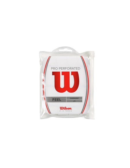 WILSON -Wilson Pro Overgrip Perforated 12Pk White