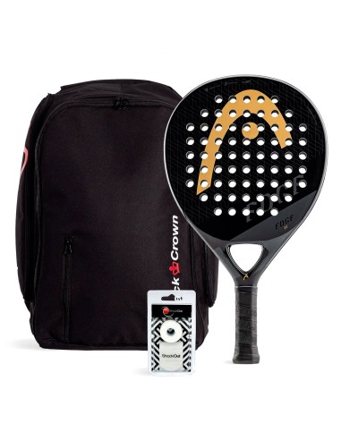 Head -Pack Head Edge II Black con Mochila Black Crown Negra