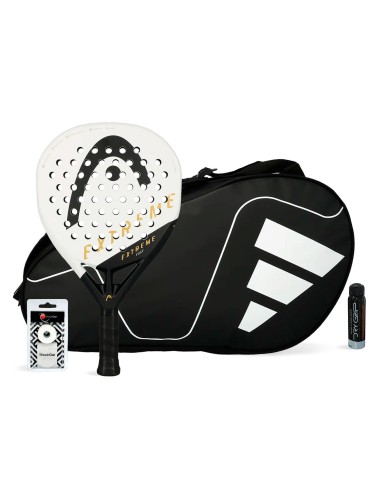Head -Pack Head Edge Extreme White + Adidas Carbon CTR White padel racket bag