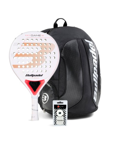 Bullpadel -PACK BULLPADEL GAME WOMAN WHITE MOCHILA AVANT