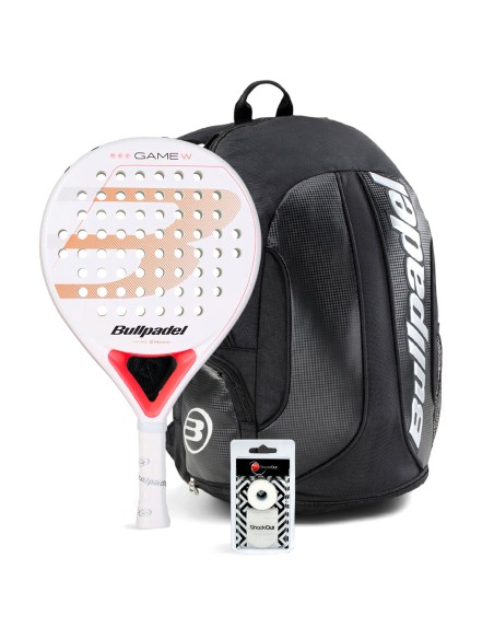 Bullpadel -PACK BULLPADEL GAME WOMAN WHITE MOCHILA AVANT Bullpadel -PACK BULLPADEL GAME WOMAN WHITE MOCHILA AVANT