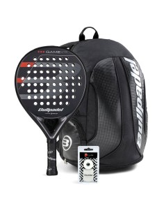 Bullpadel -PACK BULLPADEL GAME CONTROL BLACK MOCHILA AVANT