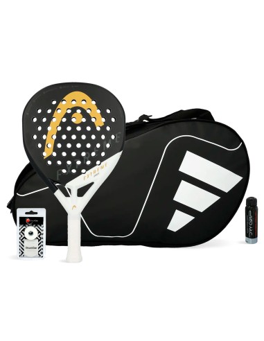 Head -Pack Head Edge Extreme Black + Paletero Adidas Carbon CTR White