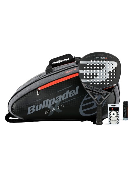 Bullpadel -Pack Bullpadel Vertex 03 Paletero Avant Gris Bullpadel -Pack Bullpadel Vertex 03 Paletero Avant Gris