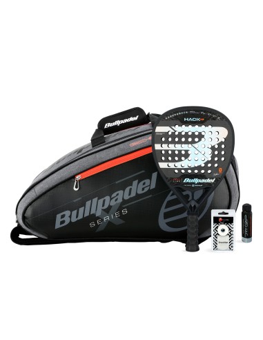 Bullpadel -Pack Bullpadel Hack 03 Paletero Avant Gris