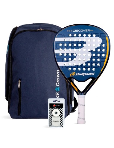 Bullpadel -Pack Bullpadel Discover Pwr Mochila Black Crown Navy