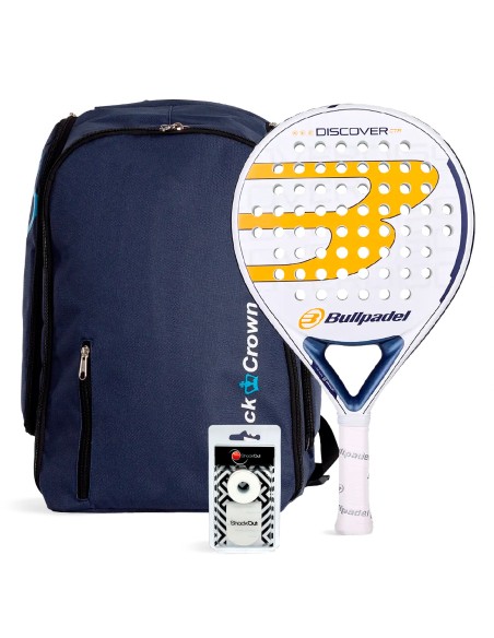 Bullpadel -PACK BULLPADEL DISCOVER CTRL MOCHILA BLACK CROWN NAVY Bullpadel -PACK BULLPADEL DISCOVER CTRL MOCHILA BLACK CROWN NAVY