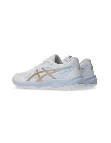 Asics -Asics Upcourt 6 Gs Blanco/Dorado Junior 1074A045
