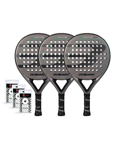 Bullpadel -Tripack Bullpadel Game Control Grey