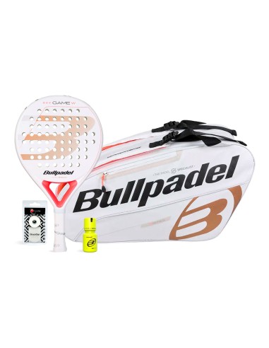 Bullpadel -Pack Bullpdel Game Woman Padelbag White Dry Grip