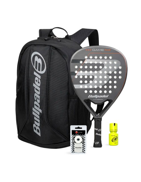 Bullpadel -Pack Bullpadel Game Pwr Gray Bag Avant 2 Dry Grip