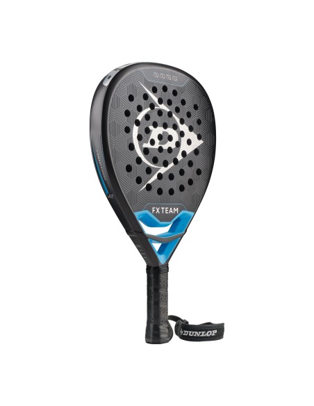 Pala De Padel Dunlop Fx Team Gun Metal/Cyan/Metallic Silver | Padelmania