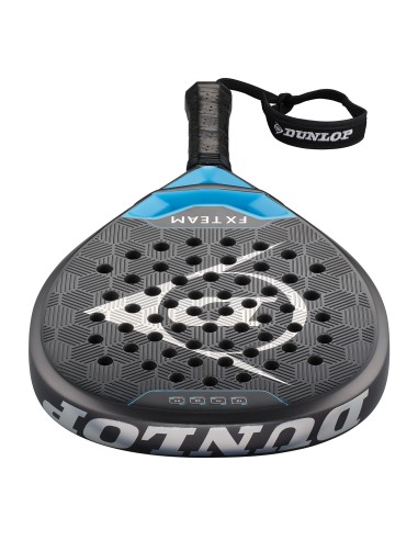 Pala De Padel Dunlop Fx Team Gun Metal/Cyan/Metallic Silver | Padelmania